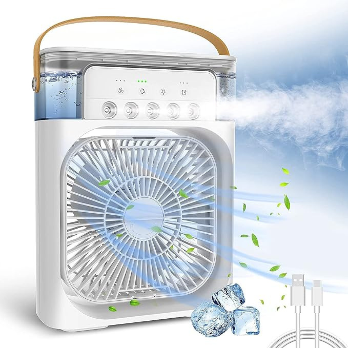 Ventilador Humidificador Aire 3 en 1