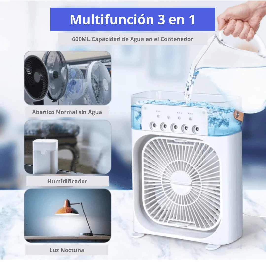 Ventilador Humidificador Aire 3 en 1