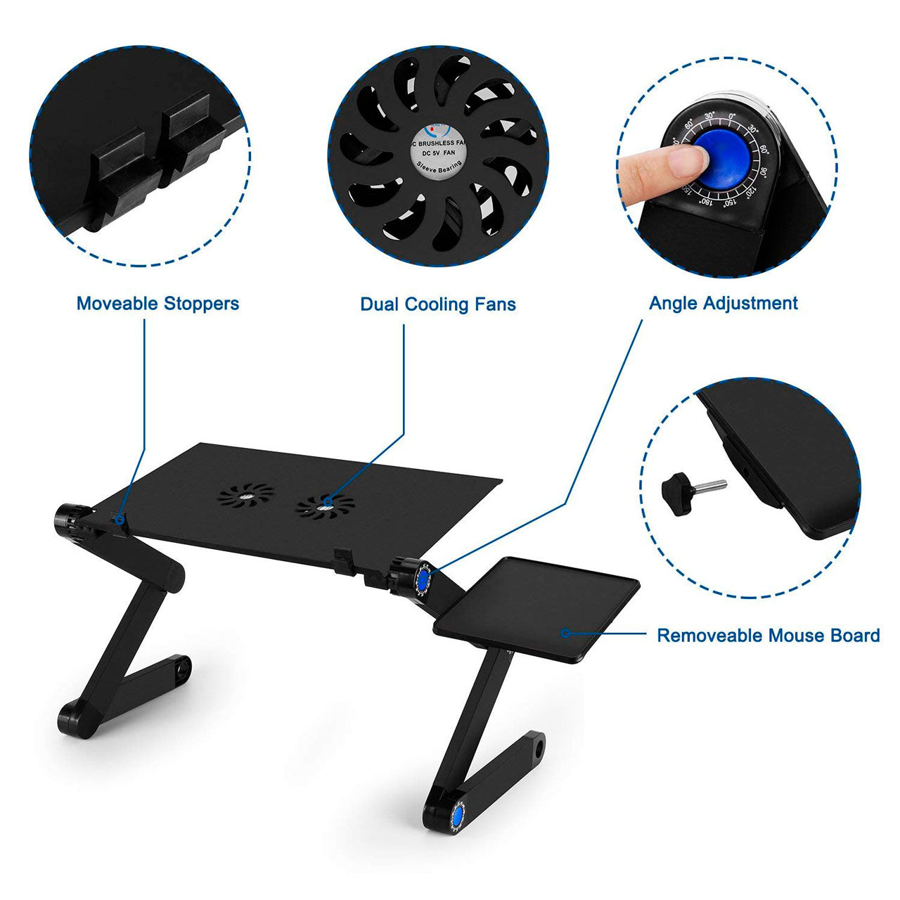 Mesa para Notebook con ventilación Portátil